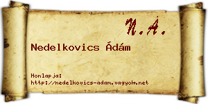 Nedelkovics Ádám névjegykártya